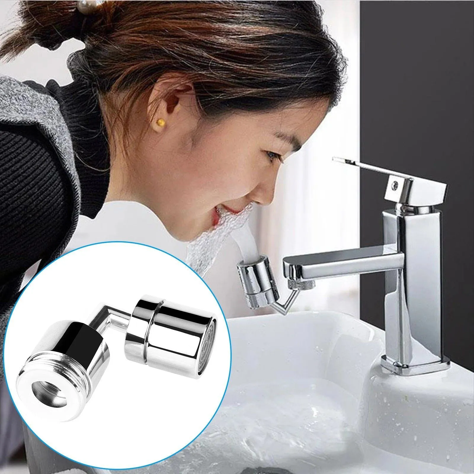 720° Rotation Universal Splash-Proof Swivel Tap Aerator