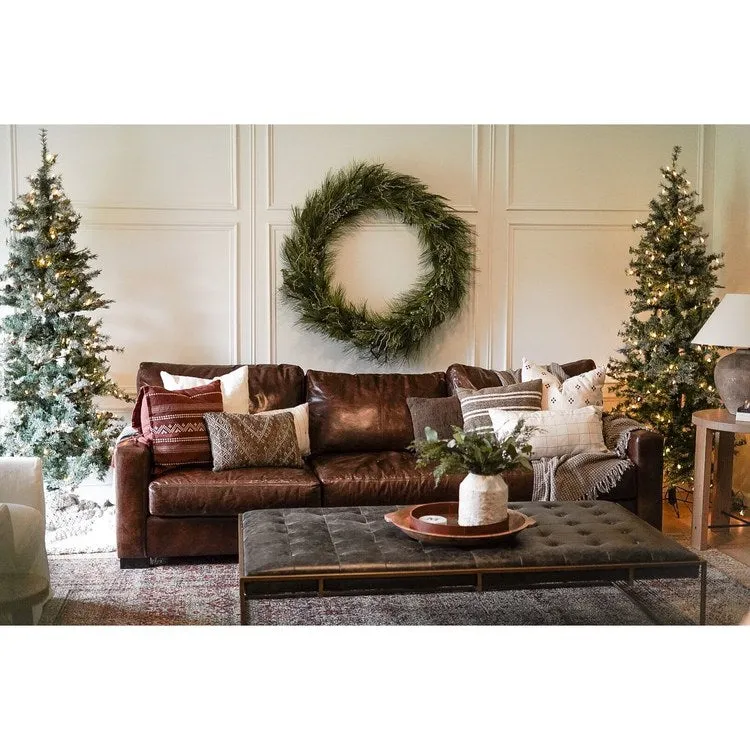 7.5-Ft. Buffalo Fir Slim Artificial Christmas Tree with Smart String Lights