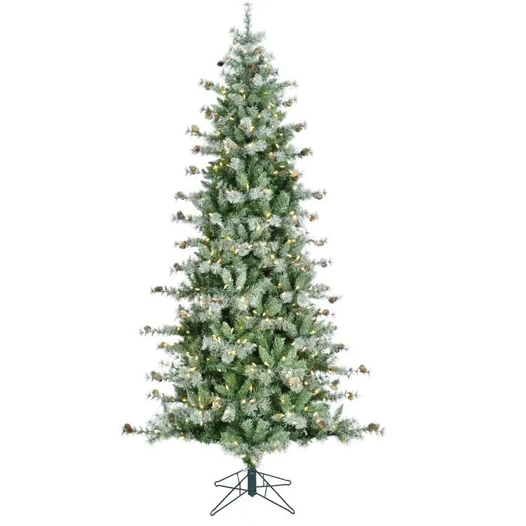 7.5-Ft. Buffalo Fir Slim Artificial Christmas Tree with Smart String Lights