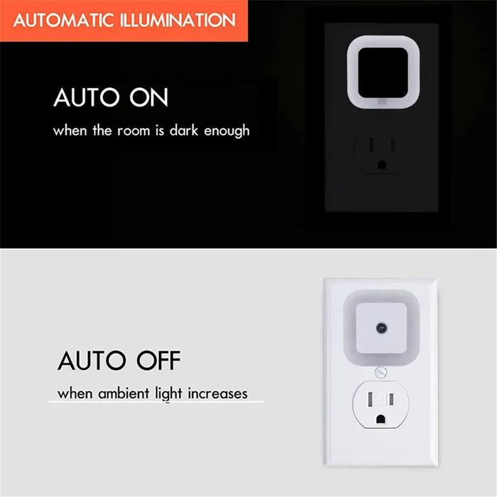8-Pack: LED Plug-in Night Light