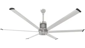 84" Ceiling Fan from the i6 Collection in Brushed Silver Finish by Big Ass Fans