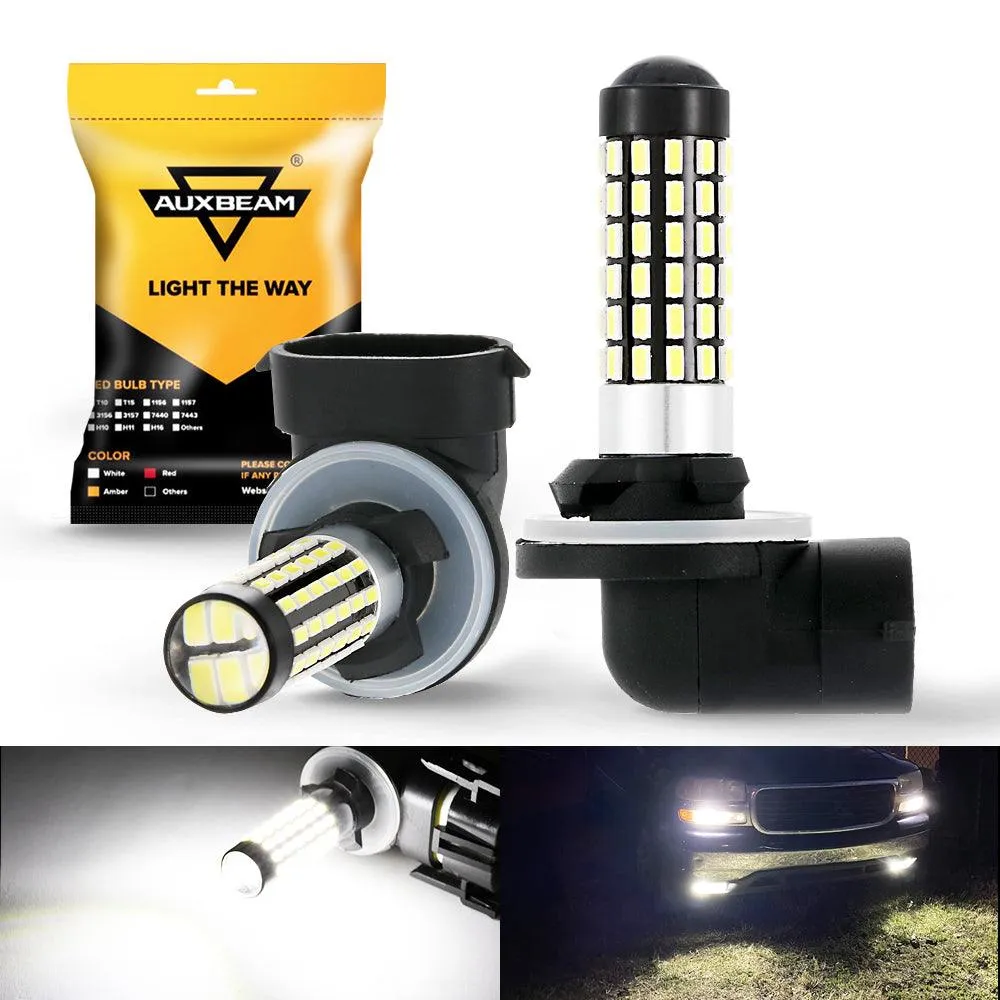 881 886 889 894 896 898 LED Fog Light/DRL Bulbs 6W 2000ML 6500K White | 2 Bulbs