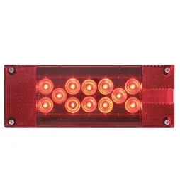 8" LED Rectangle, Stop / Turn / Tail Light, STL-16RB