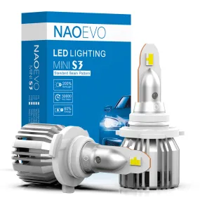 9005 LED Headlight Bulb 60W 7200LM | NAOEVO S3 Series, 2 Bulbs