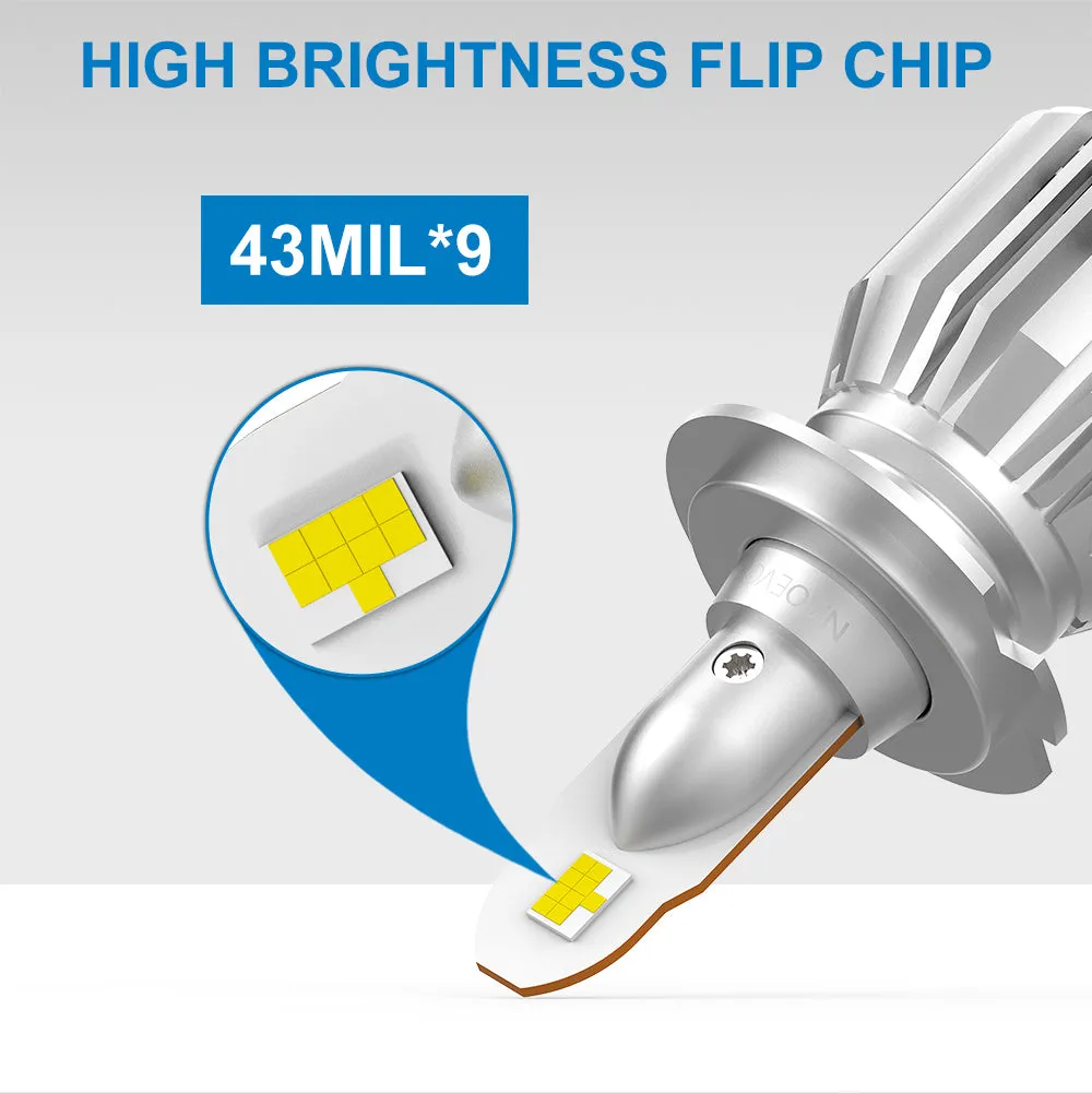 9005 LED Headlight Bulb 60W 7200LM | NAOEVO S3 Series, 2 Bulbs