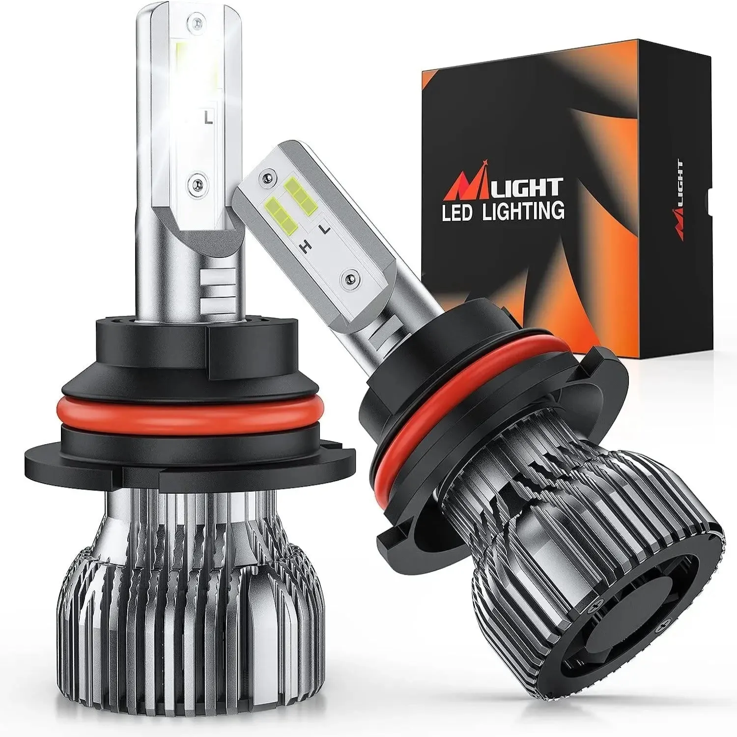 9007/HB5 LED Headlight Bulbs E20 Series 50W 10000LM 6000K IP67 | 2 BULBS