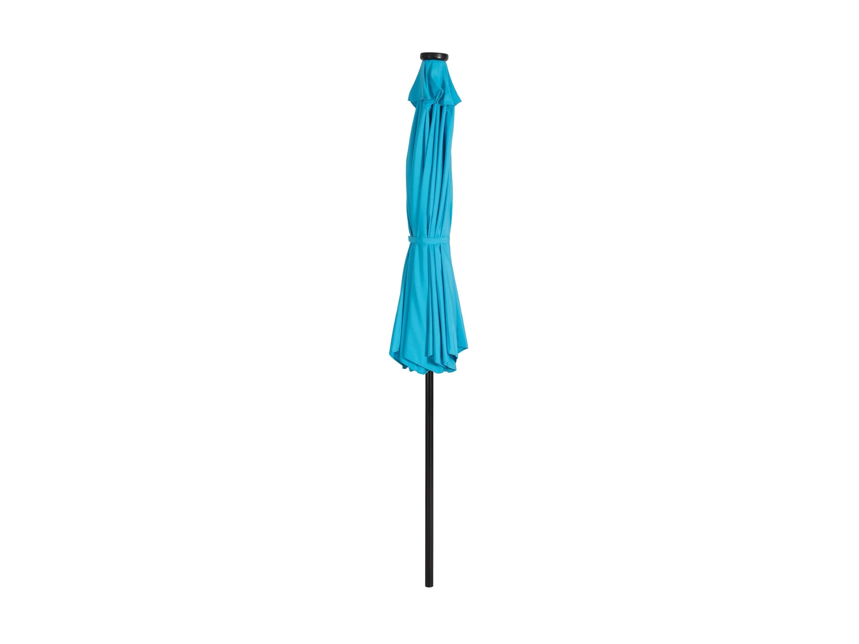 9ft Sky Blue Patio Umbrella with Lights
