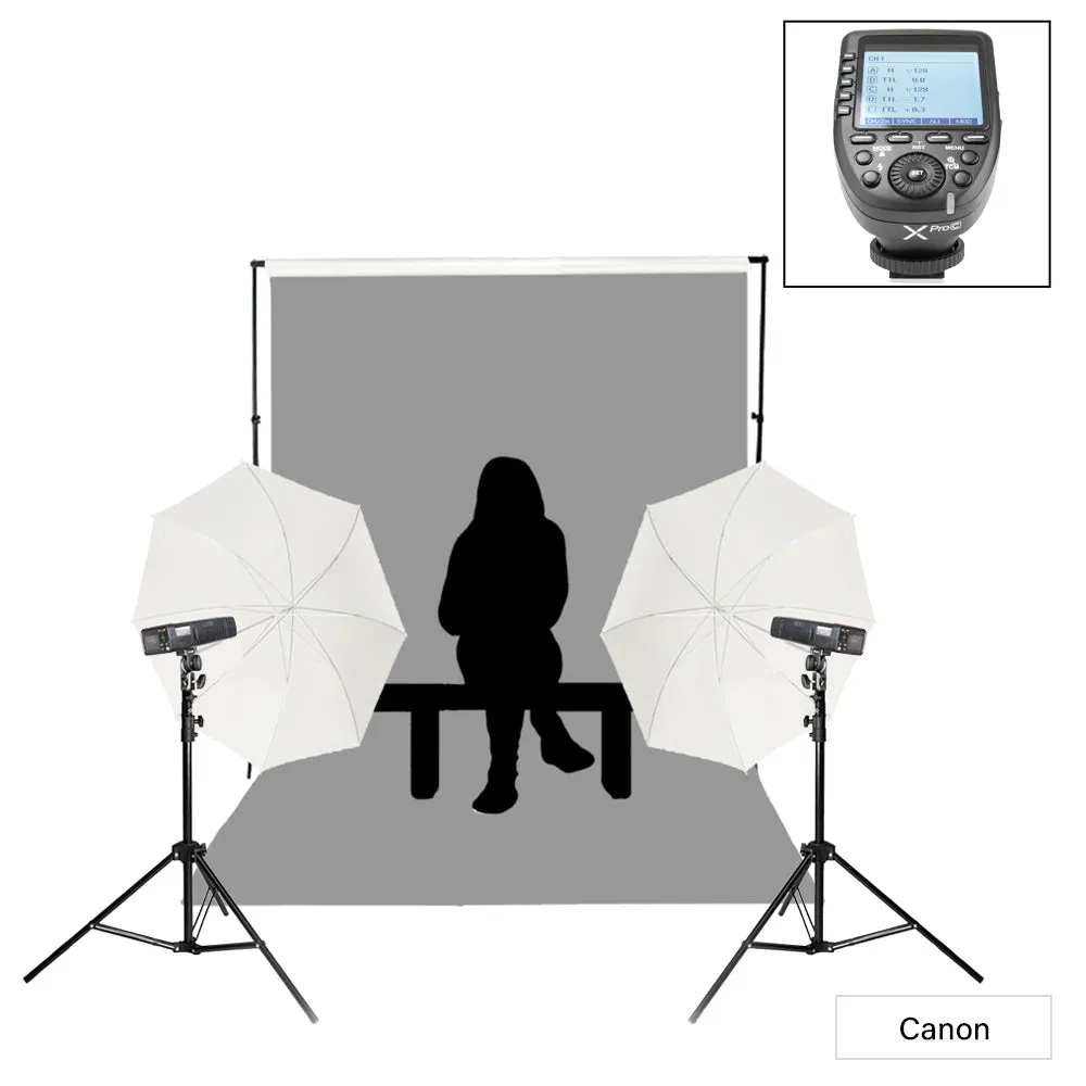 AD200PROII Battery Flash Portrait Lighting Kit for Group School Photography