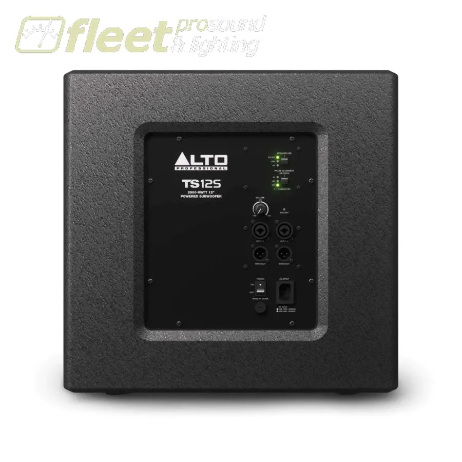 Alto Professional TS12S Truesonic 2500 Watt 12'' Powered Subwoofer