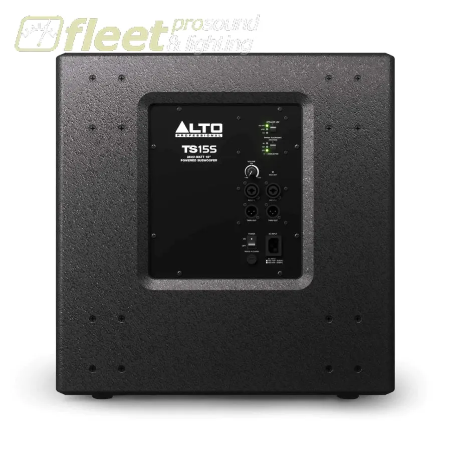Alto Professional TS15S Truesonic 2500 Watt 15'' Powered Subwoofer
