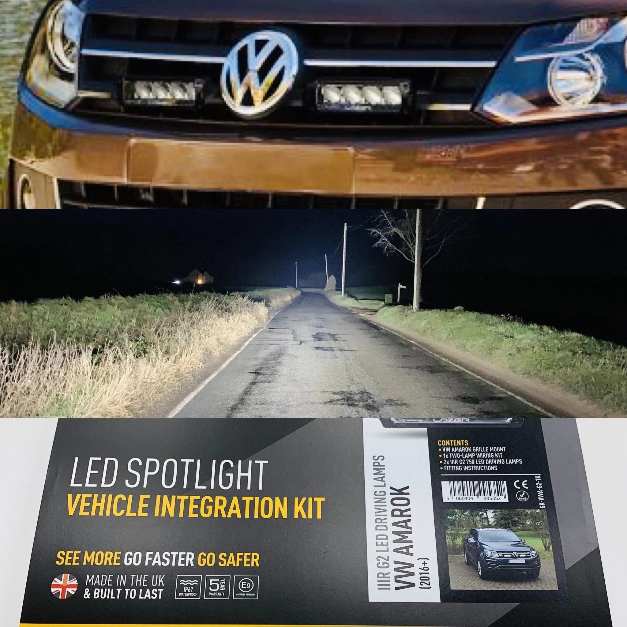 Amarok (2010 - 2016)   Lazer Triple R 750 (GEN2) High performance LED spotlights