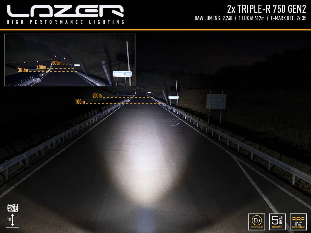 Amarok (2010 - 2016)   Lazer Triple R 750 (GEN2) High performance LED spotlights