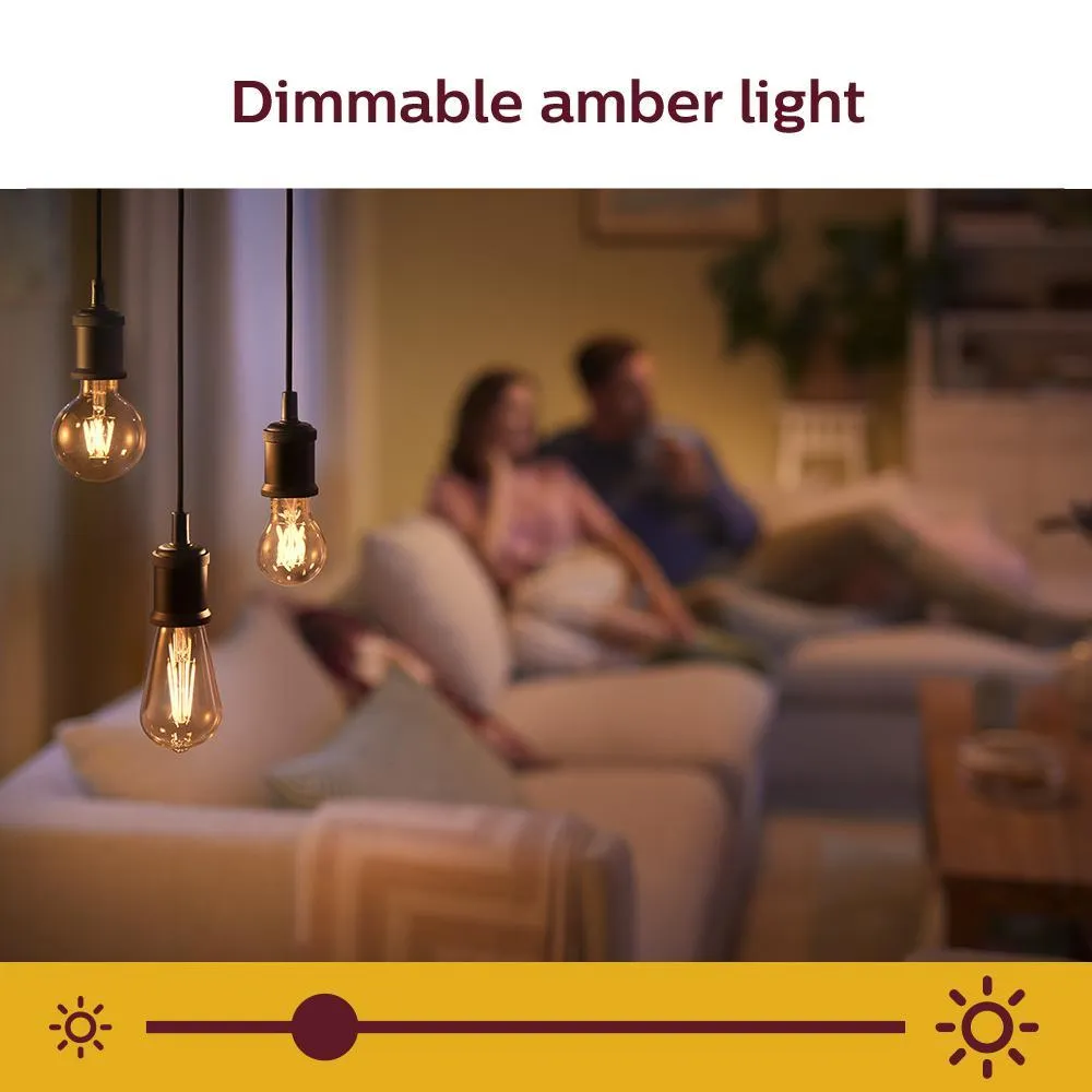 Amber A19 LED 40W Equivalent Dimmable Smart Wi-Fi Wiz Connected Wireless Light Bulb