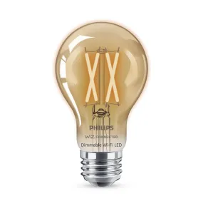 Amber A19 LED 40W Equivalent Dimmable Smart Wi-Fi Wiz Connected Wireless Light Bulb