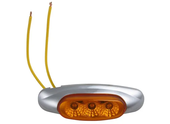 Amber Clearance / Marker Trailer Light, Oblong MCL-17AB