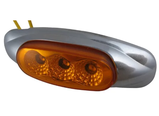 Amber Clearance / Marker Trailer Light, Oblong MCL-17AB