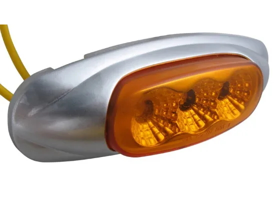 Amber Clearance / Marker Trailer Light, Oblong MCL-17AB