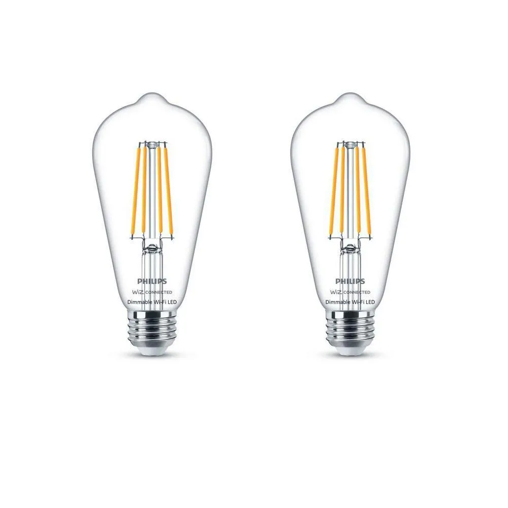 Amber ST19 LED 40-Watt Equivalent Dimmable Smart Wi-Fi Wiz Connected Wireless Light Bulb
