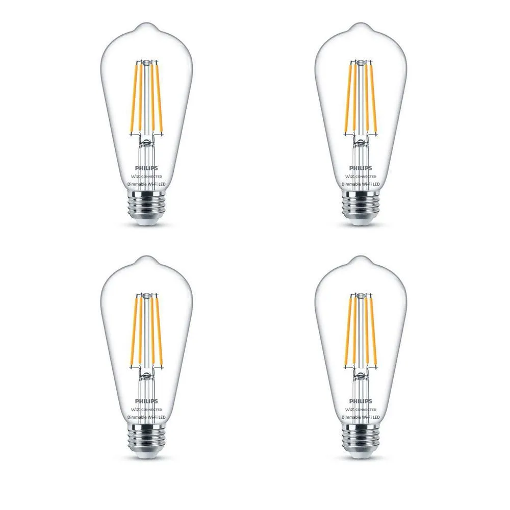 Amber ST19 LED 40-Watt Equivalent Dimmable Smart Wi-Fi Wiz Connected Wireless Light Bulb