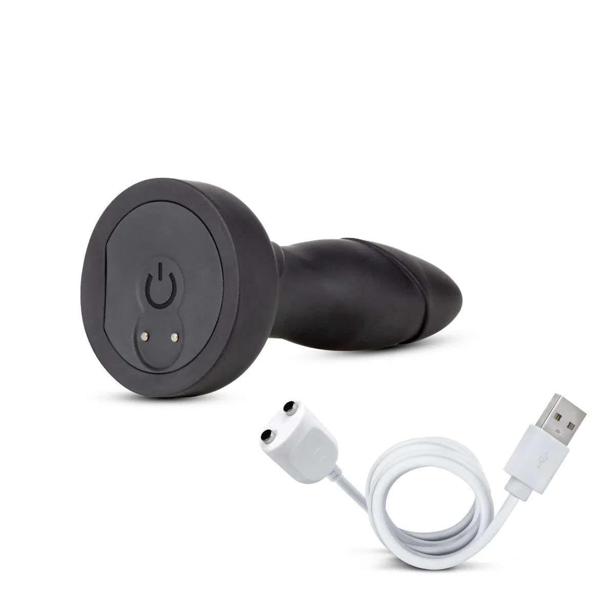 Anal Adventures Platinum By Blush® | Drive Black 5.75-Inch Vibrating Rechargeable Remote Control Anal Plug