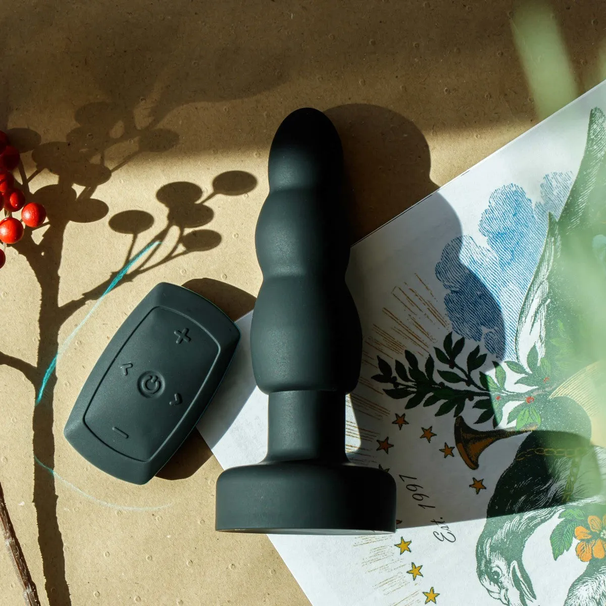 Anal Adventures Platinum By Blush® | Propel Remote-Control Black 5.75-Inch Vibrating Rechargeable Remote Control Anal Plug