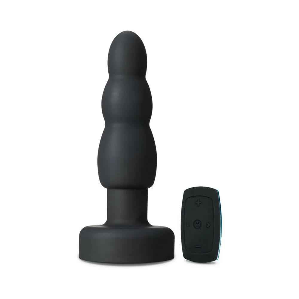 Anal Adventures Platinum Remote Control Vibrating Rotating Silicone Propel Plug