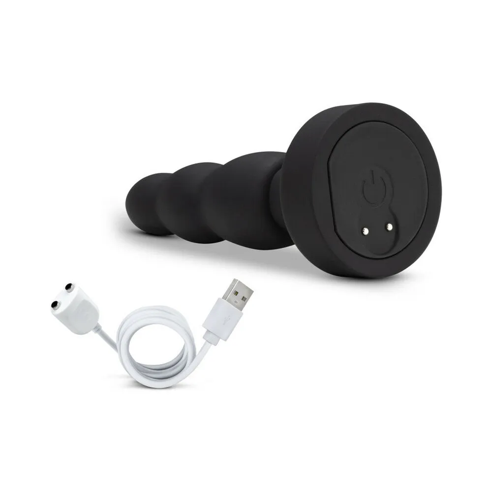 Anal Adventures Platinum Remote Control Vibrating Rotating Silicone Propel Plug