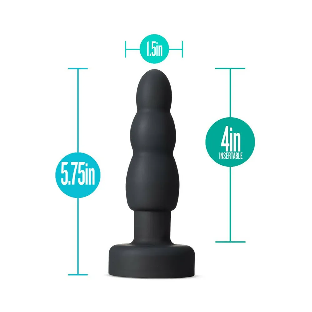 Anal Adventures Platinum Remote Control Vibrating Rotating Silicone Propel Plug