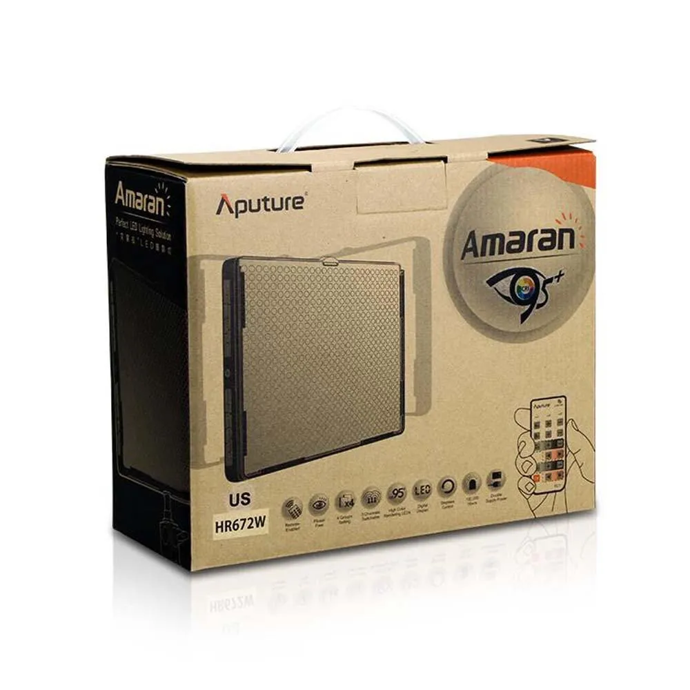 Aputure Amaran HR672C (Colour Temp Adjustable) CRI 95  Portable LED Video Light with Remote Control