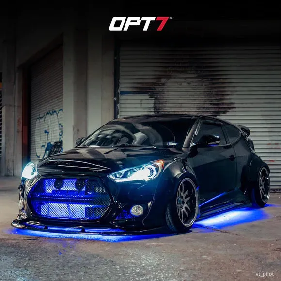 AURA PRO Exterior Pack Bundle (Grille LED Kit   Wheel Well Kit - Bluetooth Enabled APP   DreamColor Underglow LED Kit)