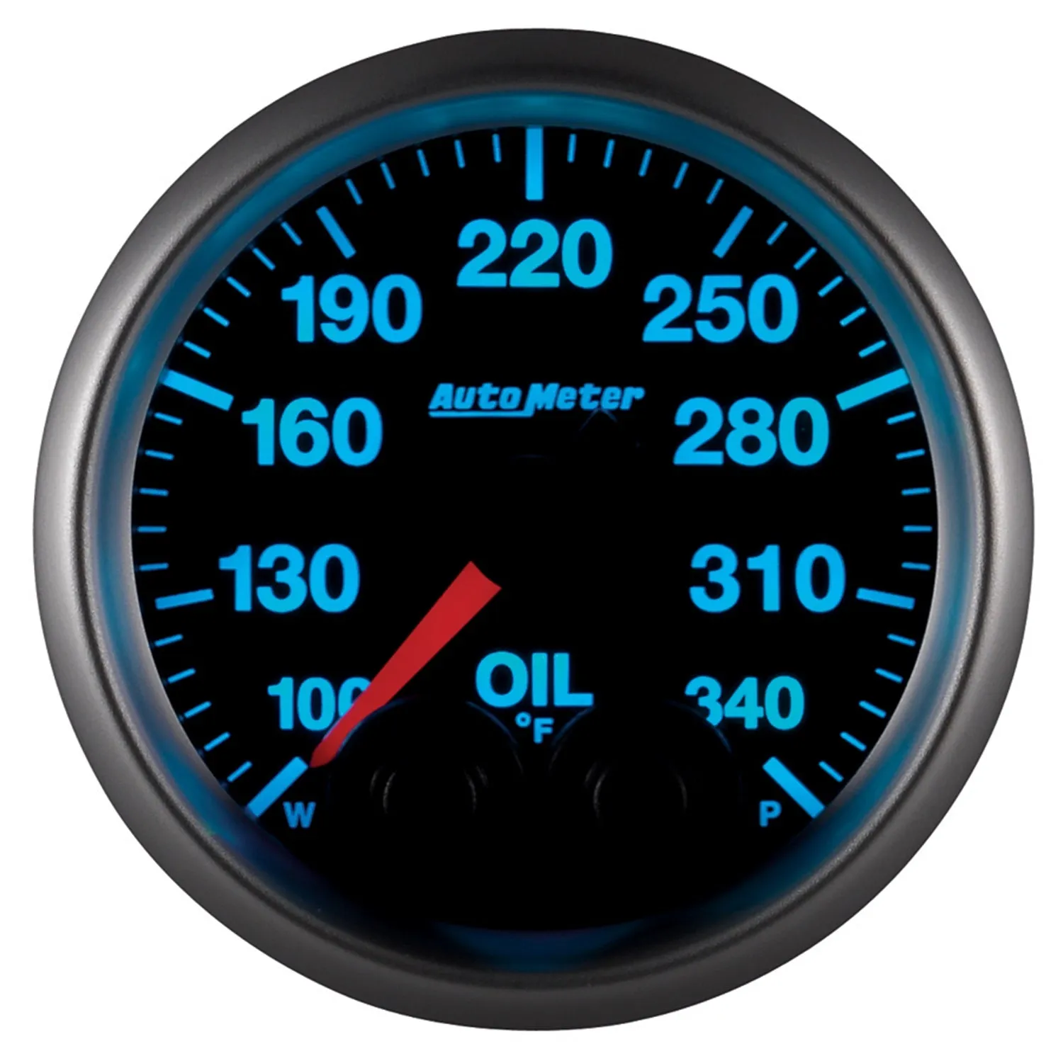 AutoMeter 5640-05702 GAUGE; OIL TEMP; 2 1/16in.; 340deg.F; STEPPER MTR W/PK/WRN; ELITE; W/O PRO-CONTR