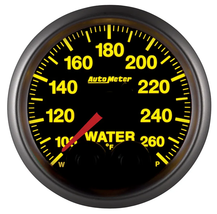 AutoMeter 5654-05702 GAUGE; WTEMP; 2 1/16in.; 260deg.F; STEPPER MOTOR W/PEAK/WRN; ELITE; W/O PRO-CONT