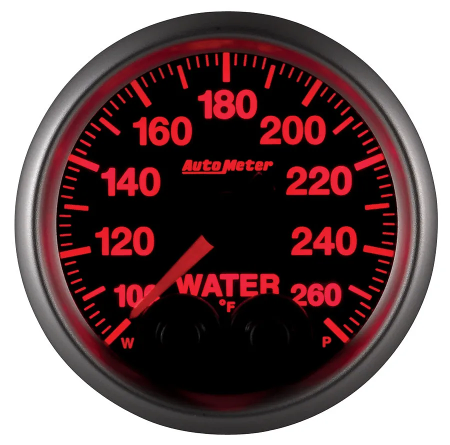 AutoMeter 5654-05702 GAUGE; WTEMP; 2 1/16in.; 260deg.F; STEPPER MOTOR W/PEAK/WRN; ELITE; W/O PRO-CONT