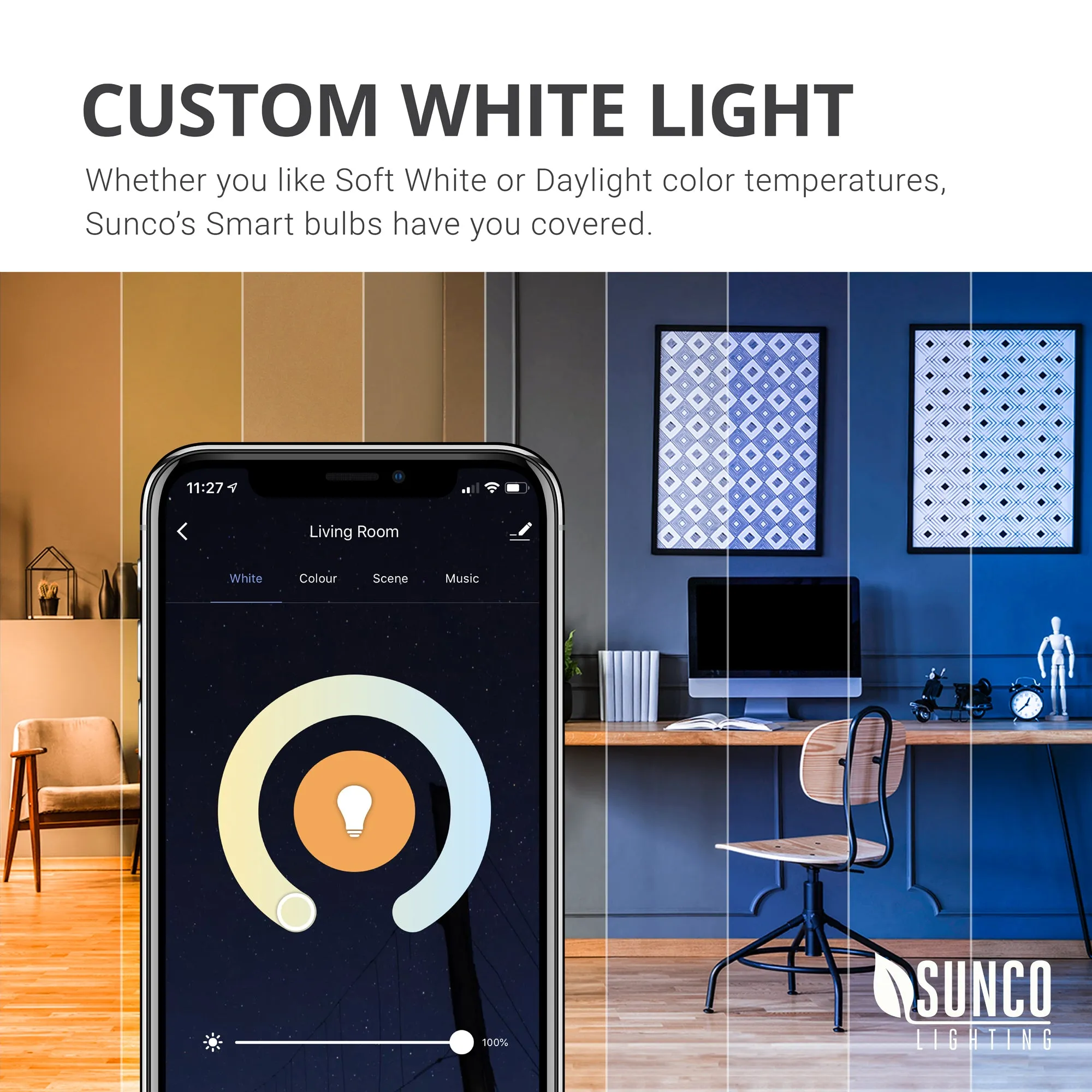 B11 LED Candelabra Smart Bulb, WiFi, 325 Lumens