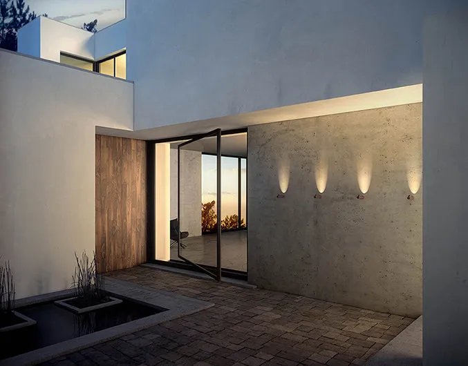 Bamboo Outdoor Wall Lamp
