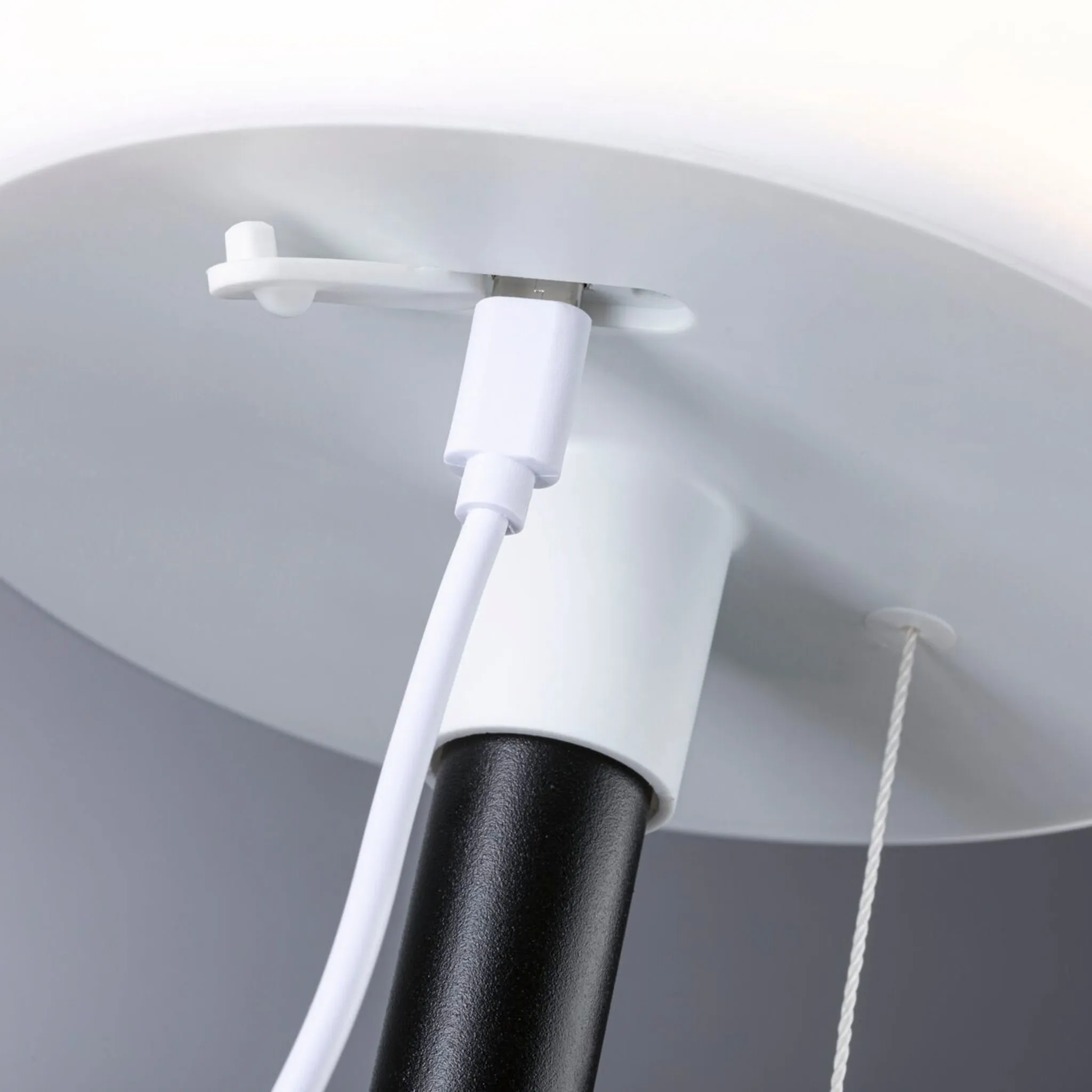 Bartja 1.6W LED Solar Table Lamp with 3-Step Dim in Black