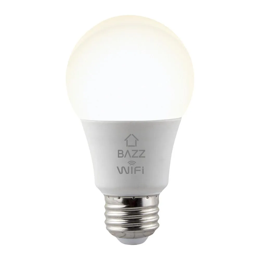 BAZZ Smart Home 60-Watt Equivalent A19 Dimmable Tunable RGB Smart Wi-Fi LED Light Bulb