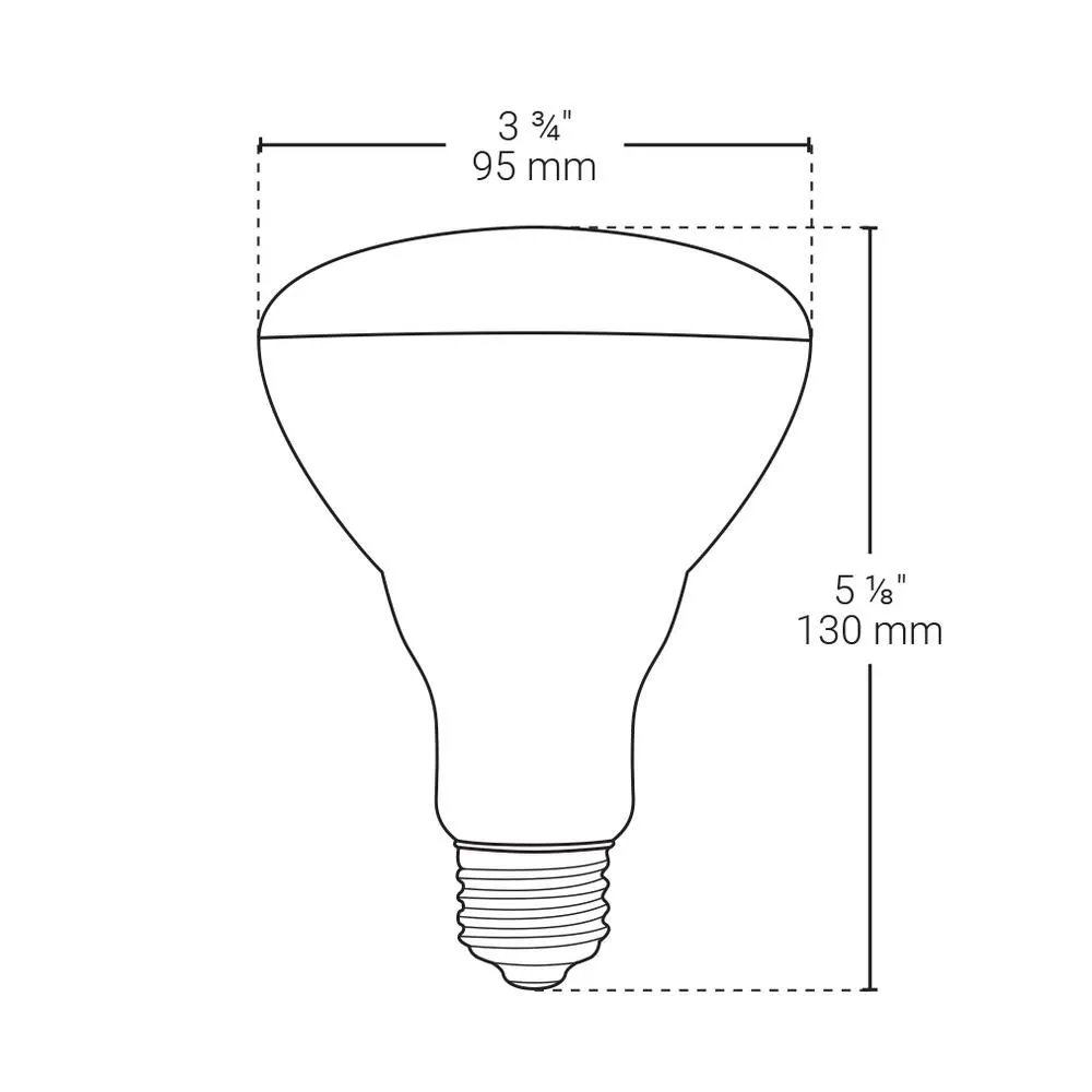 BAZZ SMART HOME 65-Watt Equivalent BR30 Dimmable Tunable RGB Smart Wi-Fi LED Light Bulb (4-Pack)