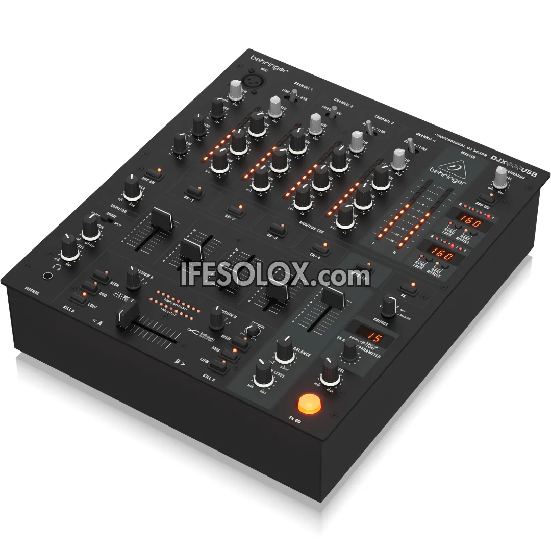 Behringer DJX900USB Professional 5-Channel DJ Mixer with Advanced Digital Effects, USB Audio Interface - Brand New