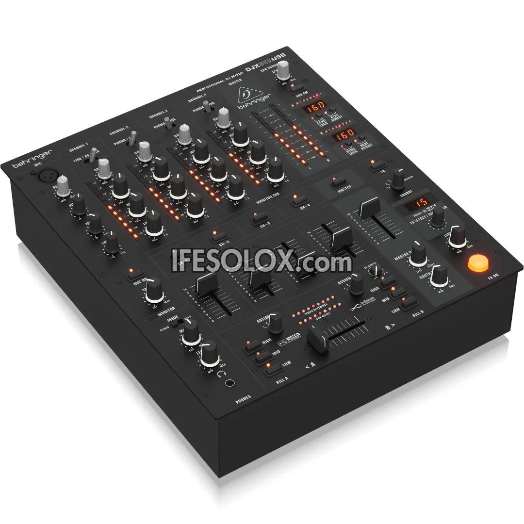 Behringer DJX900USB Professional 5-Channel DJ Mixer with Advanced Digital Effects, USB Audio Interface - Brand New