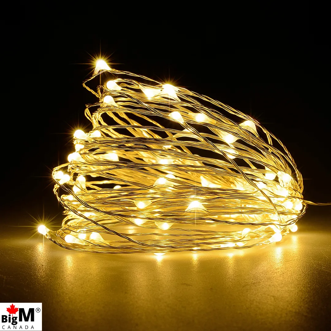 BigM LED solar fairy string lights for outdoor holiday decoration