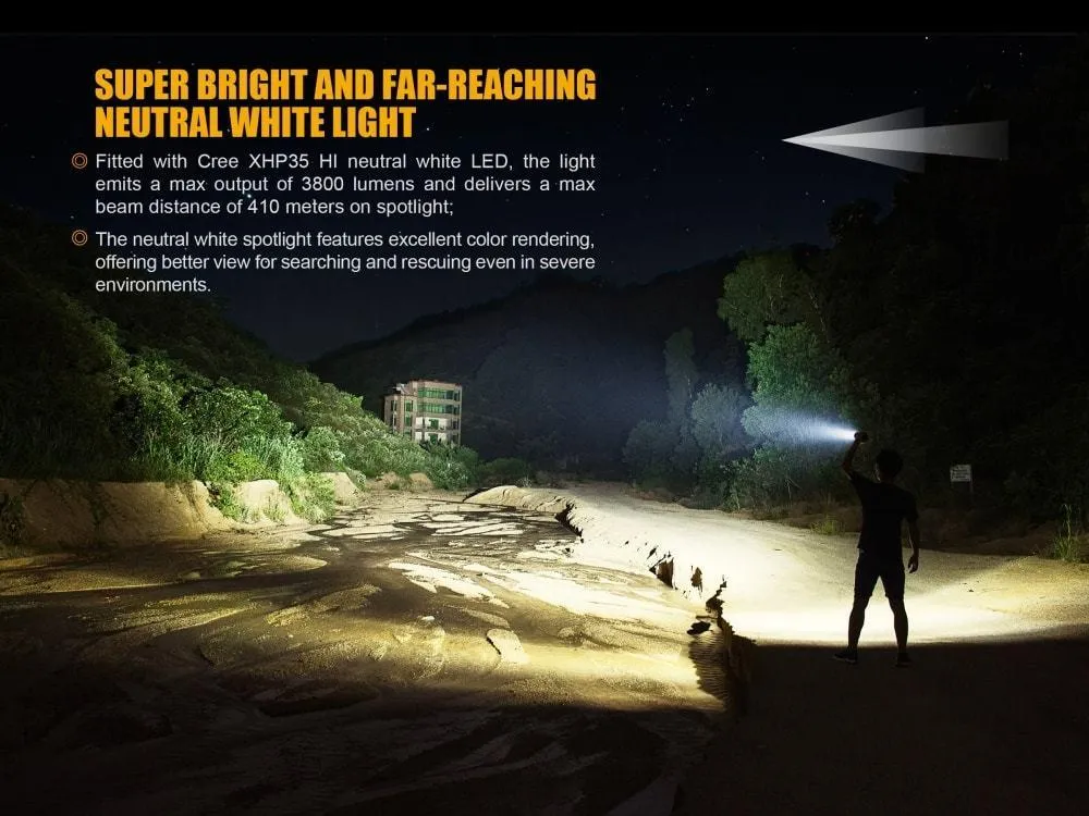 Brand New Fenix FD65 FOCUS 3800 Lumens CREE LED Searchlight/Flashlight