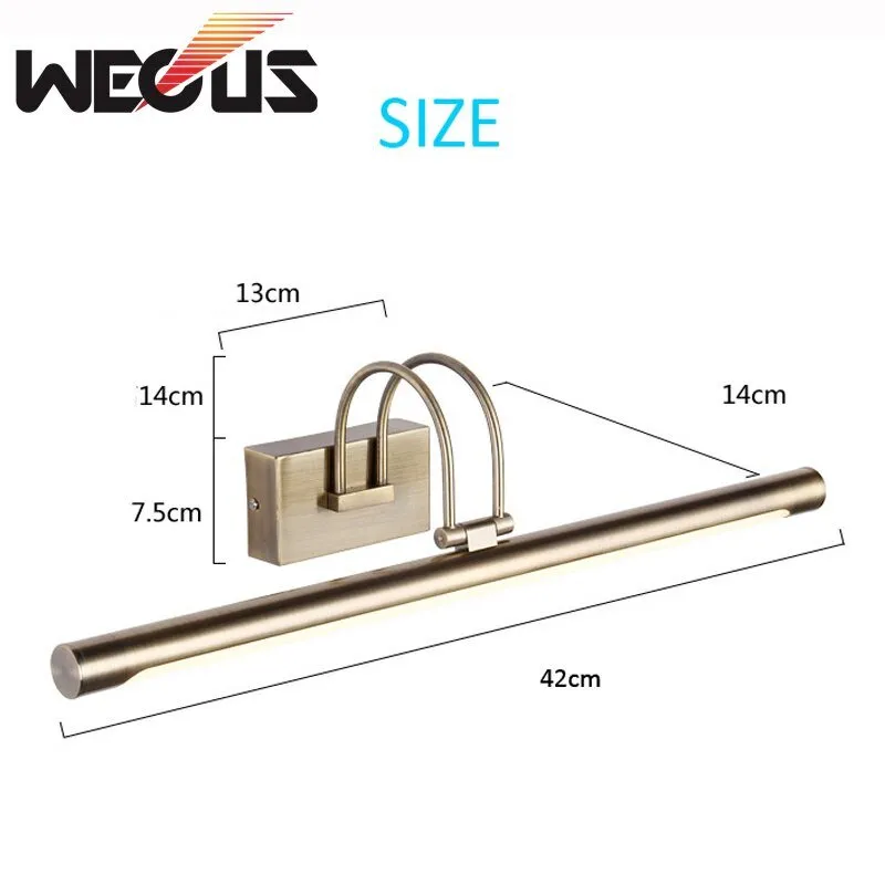 Brushed Bronze Vanity Light - Europe Led Bathroom Lamp