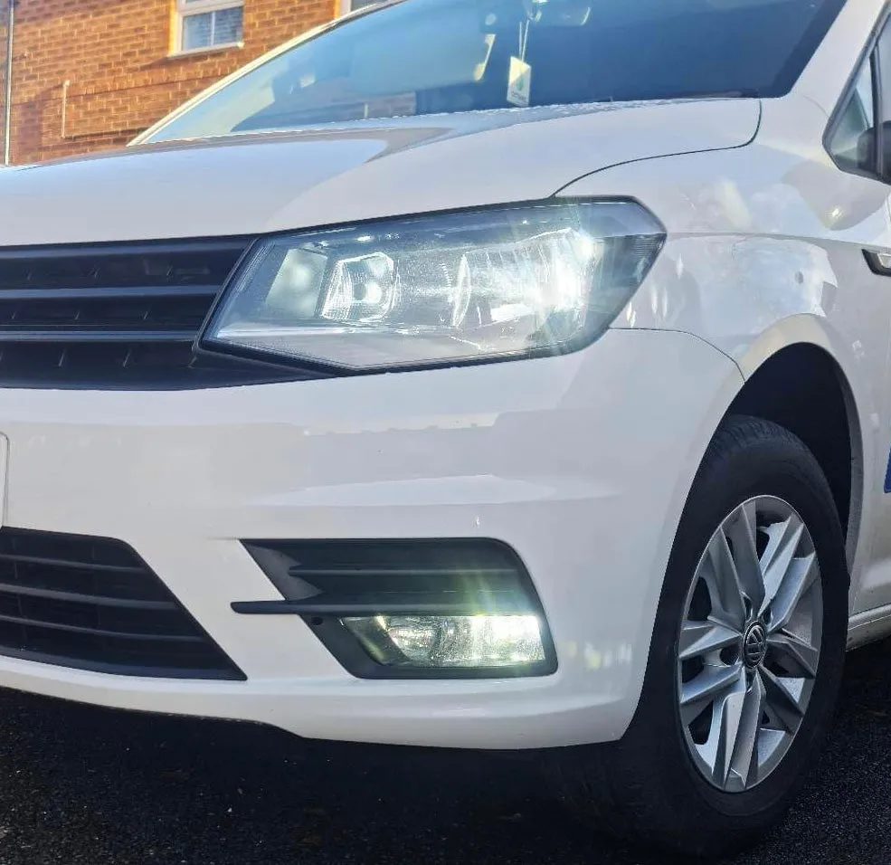 Caddy MK4 15-20 H4 Osram Night Breaker 200 & LED DRL Headlight Upgrade Bulbs Built In Fan Superb Quality