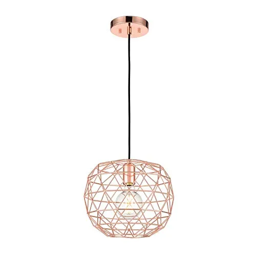 Caffrey Rose Gold, Modern Industrial Lighting Fixture