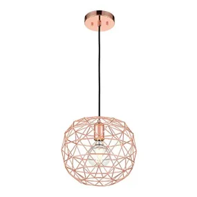 Caffrey Rose Gold, Modern Industrial Lighting Fixture