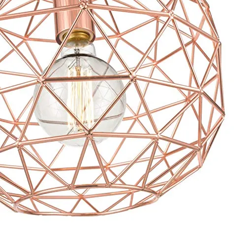 Caffrey Rose Gold, Modern Industrial Lighting Fixture