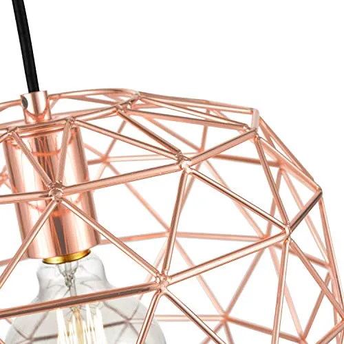 Caffrey Rose Gold, Modern Industrial Lighting Fixture