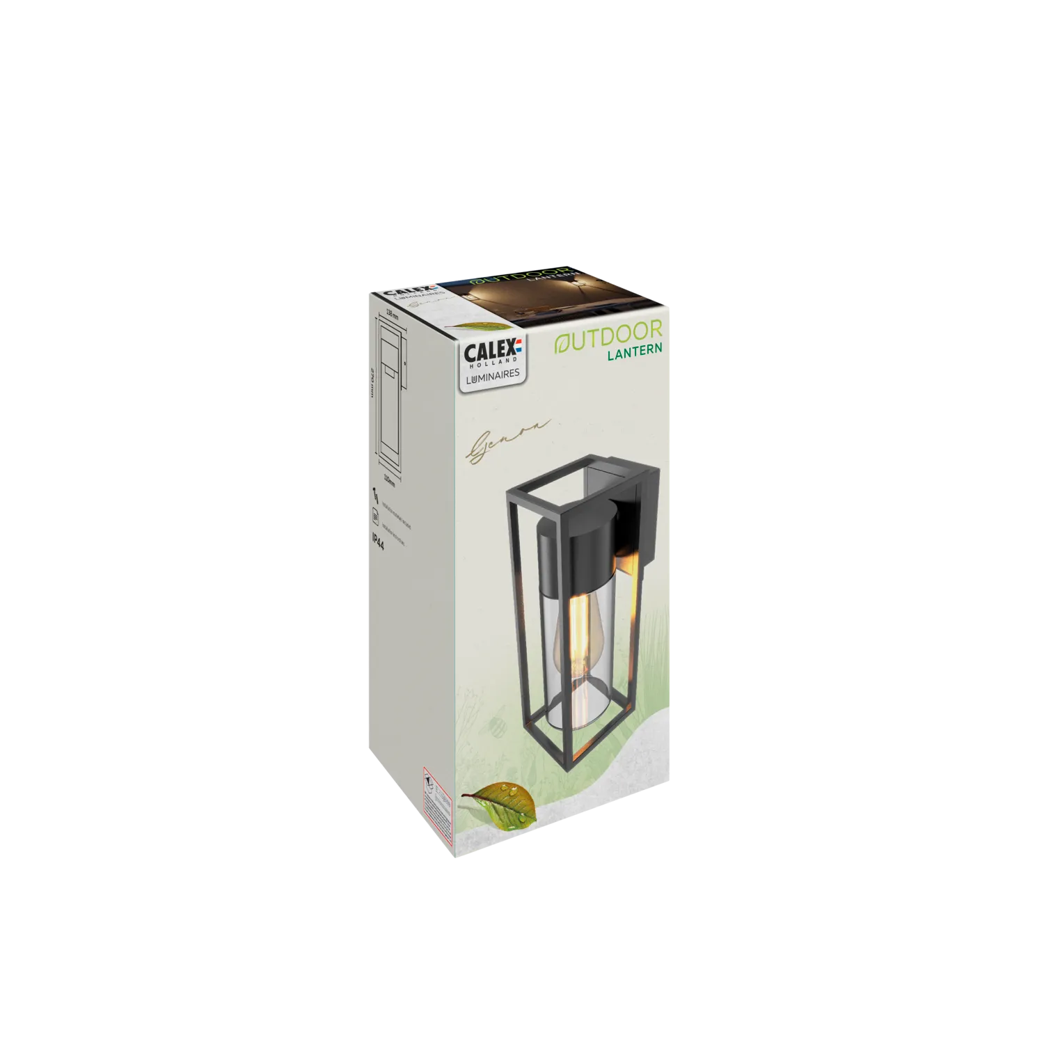Calex LED Wall Lamp Rome - E27 - IP44 - Black