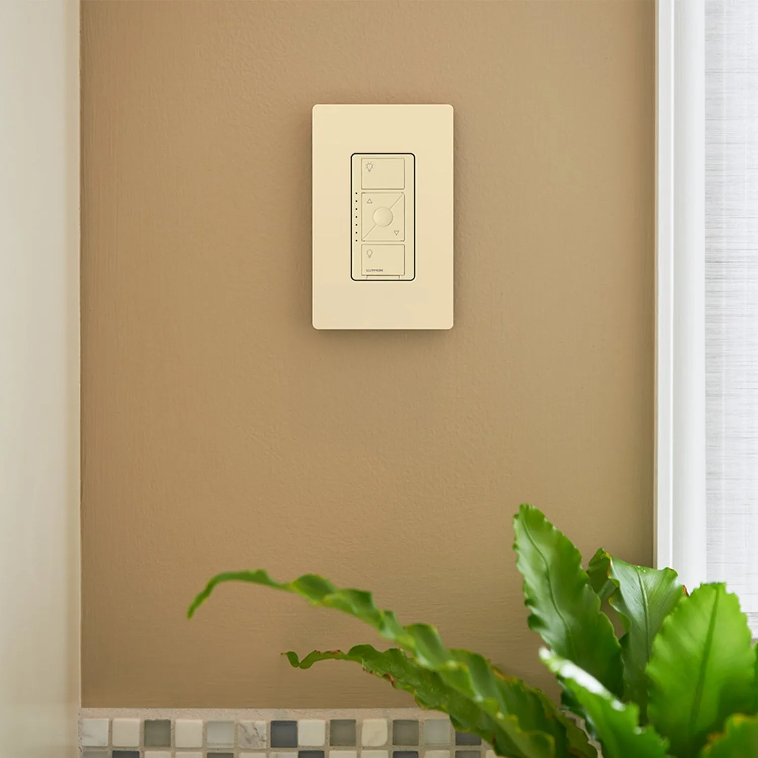Caseta Wireless Smart Dimmer Switch, ELV/LED, 3-Way/Multi-Location, Neutral Required, Black